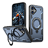 Hybrid Armor trendi MagSafe-fel töltött iPhone 16 Plus-tok - kék