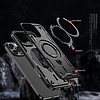 Hybrid Armor trendi MagSafe-fel töltött iPhone 16 Pro Max-tok - fekete
