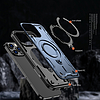 Hybrid Armor trendi MagSafe-fel töltött iPhone 16 Pro Max-tok - kék