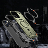 Hybrid Armor trendi MagSafe-fel töltött iPhone 16 Pro Max-tok - zöld