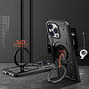 Hybrid Armor trendi MagSafe-fel töltött iPhone 16 Pró-tok - fekete