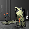 Hybrid Armor trendi MagSafe-fel töltött iPhone 16-tok - zöld