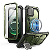 IBLSN Armorbox Mag MagSafe védőtok iPhone 16e-hez - olajzöld