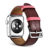 iCarer pántos karkötő Apple Watchhoz 49mm / 45mm / 44mm / 42mm barna-rózsaszín (RIW120-PC)