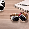 iCarer pántos karkötő Apple Watchhoz 49mm / 45mm / 44mm / 42mm barna-rózsaszín (RIW120-PC)