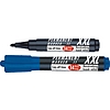Ico Permanent 11 XXL alkoholos marker fekete, kerek hegy 1-3mm