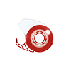 ICO SMART ragasztószalag tépő piros+ragasztószalag 
