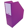 Iratpapucs karton merev falú A/4 9 cm gerinccel fóliás lila