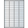 Jac 20027 30324 52,5x21,2mm 4 pályás univerzális etikett 56 címke/ív 100ív/doboz megszűnő