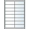 Jac 20170 99,1x33,9mm 2 pályás univerzális etikett 16 címke/ív 100ív/doboz megszűnő