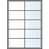 Jac 20173 99,1x57mm 2 pályás univerzális etikett 14 címke/ív 100ív/doboz
