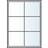 Jac 20175 99,1x93,1mm 2 pályás univerzális etikett 6 címke/ív 100ív/doboz megszűnő