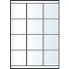 Jac C 7067 70x67,7mm 3 pályás univerzális etikett 12 címke/ív 200ív/doboz megszűnő