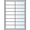 Jac C 9633 96,5x33,8mm 2 pályás univerzális etikett 16 címke/ív 200ív/doboz megszűnő