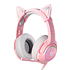 Játékos fejhallgató ONIKUMA K9 Pink RGB (K9 Pink RGB 3.5mm)