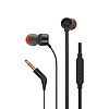 JBL Tune 110 fülhallgató 3,5 mm-es mini jack csatlakozóval és távirányítóval - fekete