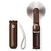 Jisulife kézi ventilátor Life8 hordozható USB ventilátor külső akkumulátor funkcióval 2000mAh és zseblámpával - barna