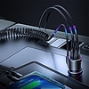 Joyroom 3 az 1-ben gyors autós töltő USB-C kábellel 1,5 m 17 W fekete (JR-CL24)
