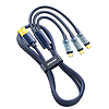 Joyroom 3 az 1-ben USB-kábel - USB Type C / Lightning / micro USB 3.5 A 1,2 m kék (S-1T3015A5)