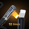 Joyroom Angled Lightning kábel - USB C a gyors töltéshez és adatátvitelhez 20W 1,2 m fekete (S-CL020A6)