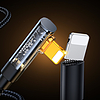 Joyroom Angled Lightning - USB-kábel a gyors töltéshez és adatátvitelhez 2,4A 1,2 m fekete (S-UL012A6)
