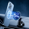 Joyroom autós mágneses tartó Qi vezeték nélküli indukciós töltő 15W (MagSafe kompatibilis iPhone-nal) Műszerfal ezüst (JR-ZS290)