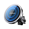 Joyroom autós tartó Qi vezeték nélküli indukciós töltő 15W (MagSafe iPhone kompatibilis) Fekete (JR-ZS240)