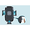 Joyroom autós telefontartó rugalmas karral a műszerfali szélvédőhöz fekete (JR-ZS259)