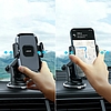 Joyroom autós telefontartó teleszkópos kihúzható karral a műszerfalhoz és a szélvédőhöz fekete (JR-ZS259)