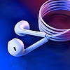 Joyroom Ben Series fülhallgató Lightning távirányítóval és mikrofonnal fehér (JR-EP3)