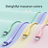 Joyroom Colorful adatkábel S-2030M13 USB-A / Lightning 2.4A 2m - rózsaszín