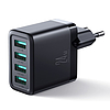 JoyRoom - Fali töltő (JR-TCN03) - 4x USB, 4.8A, 24W - Fekete (KF2316859)