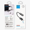 Joyroom fejhallgató-adapter 3,5 mm-es mini jack csatlakozó (aljzat) - USB Type C (férfi) fekete (SH-C1)