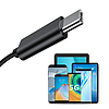 Joyroom fülhallgató USB Type C távirányítóval és mikrofonnal ezüst (JR-EC04 Silver)