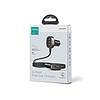 Joyroom gyors autós töltő hosszabbító kábellel 45W 5xUSB-A fekete (JR-CL03 Pro)