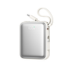 Joyroom JR-PBF27 10000mAh 22.5W külső akkumulátor beépített USB-C és Lightning kábellel - fehér