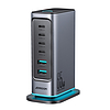 Joyroom JR-TCM02 többportos GaN töltő 65W EU 4x USB-C 2x USB-A - sötétszürke