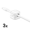 Joyroom JR-ZS368 mágneses kábelrendező - fehér (3 db)