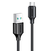 Joyroom kábel USB-A - Micro USB 480Mb / s 2.4A 0.25m fekete (S-UM018A9)