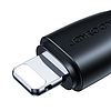 Joyroom kábel USB - Lightning 2,4A 0,25 m fekete (S-UL012A11)