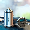Joyroom mini dual port USB Type C / USB 20 W 5 A smart autós töltő Power Delivery Quick Charge 3.0 AFC SCP szürke (C-A45)