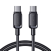 Joyroom Multi-Color Series A14 USB-C / USB-C 60W kábel 1.2m - fekete