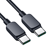 Joyroom Multi-Color Series A14 USB-C / USB-C 60W kábel 1.2m - fekete