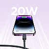 Joyroom Multi-Color Series A14 USB-C/Lightning kábel 20W 1.2 m - fekete