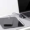 Joyroom Multifunctional Hub USB Type C - USB 3.0 / RJ45 / HDMI / USB Type C / Thunderbolt MacBook Pro-hoz szürke (S-H121 Grey)