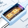 Joyroom power bank USB C és Lightning kábelekkel és állvánnyal Cutie Series 10000mAh 22.5W kék (JR-L008)