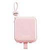 Joyroom power bank USB C és Lightning kábelekkel és állvánnyal Cutie Series 10000mAh 22,5W rózsaszín (JR-L008)