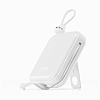 Joyroom power bank USB C és Lightning kábelekkel és állvánnyal Cutie Series 10000mAh 22,5W fehér (JR-L008)