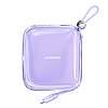 Joyroom powerbank 10000mAh Jelly Series 22,5W, beépített Lightning kábel lila (JR-L003)