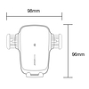 Joyroom Qi vezeték nélküli 15 W automata autós töltő elektromos telefon tartó (műszerfal) fekete (JR-ZS248)